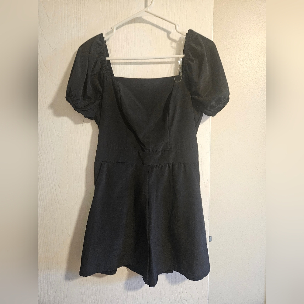 Womens Lily Rose Black Romper